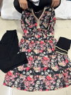 FVD Black Floral Alia Cut Kurti With Bottom Dupatta Catalog